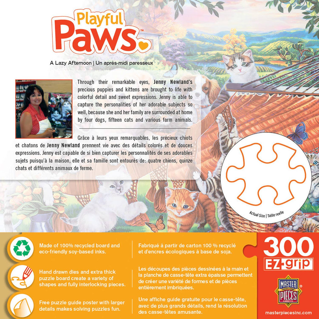 Playful Paws A Lazy Afternoon 300 Piece Puzzle | Masterpieces Puzzles