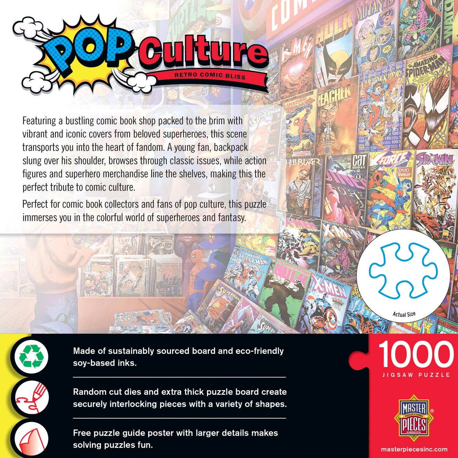 Pop Culture - Retro Comic Bliss 1000 Piece Jigsaw Puzzle by Masterpieces Puzzles