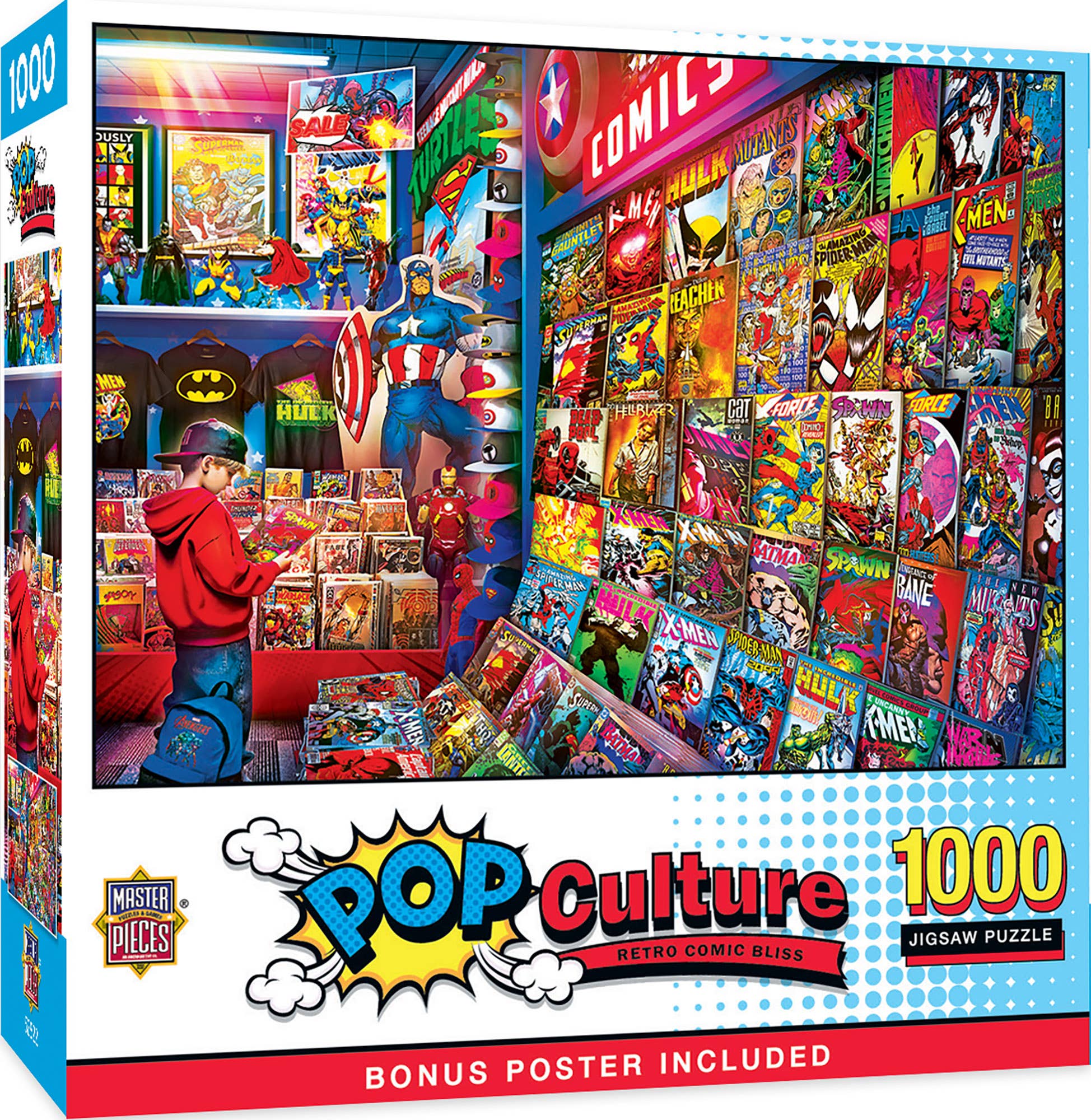 Pop Culture - Retro Comic Bliss 1000 Piece Jigsaw Puzzle by Masterpieces Puzzles