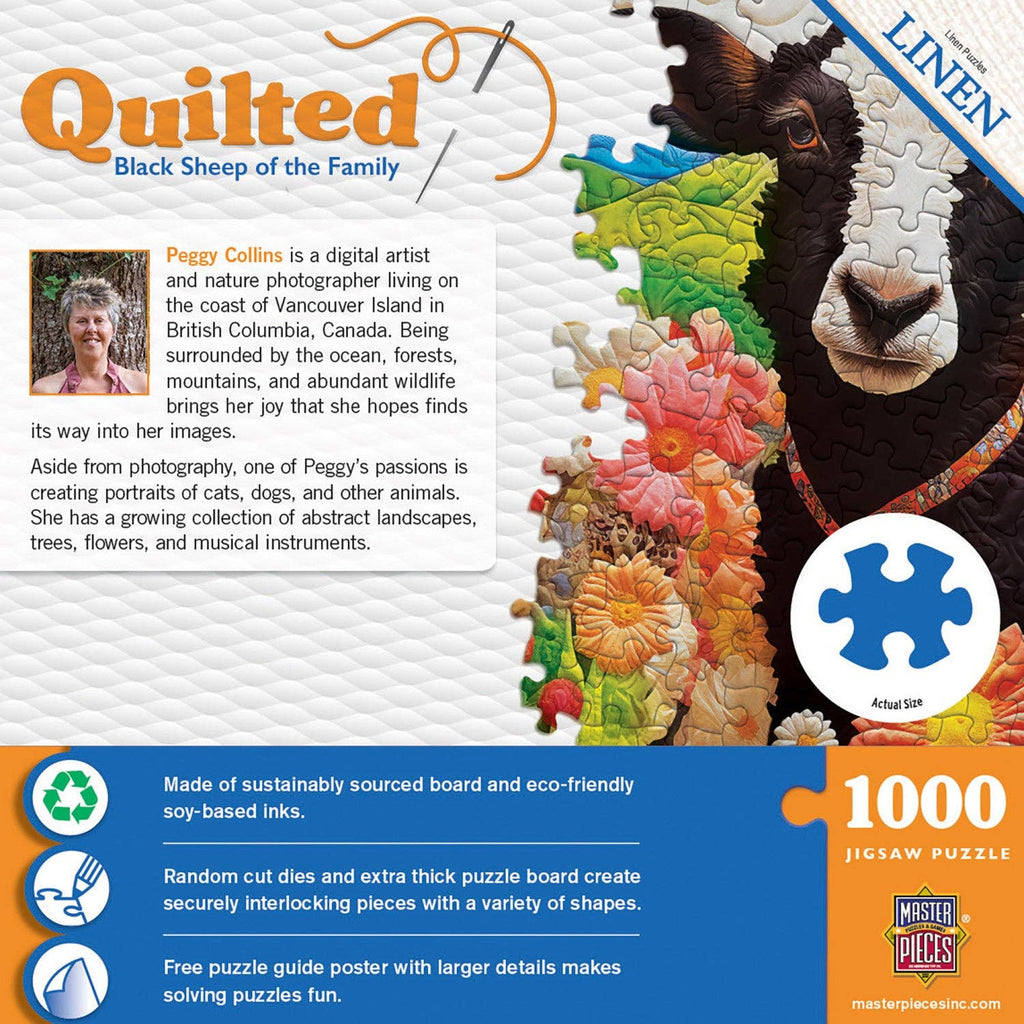 Quilted - Black Sheep of the Family 1000 Piece Puzzle | Masterpieces Puzzles