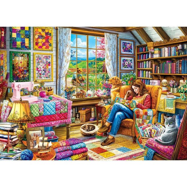 Quilts & Cucumbers 500 Piece Jigsaw Puzzle | Masterpieces
