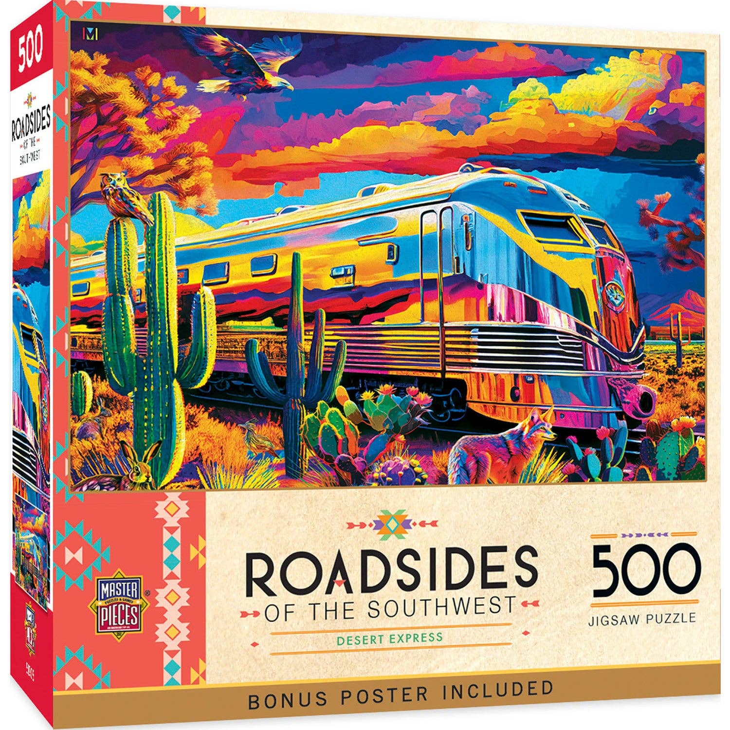 Roadsides of the Southwest - Desert Express 500 Piece Puzzle by Masterpieces Puzzles