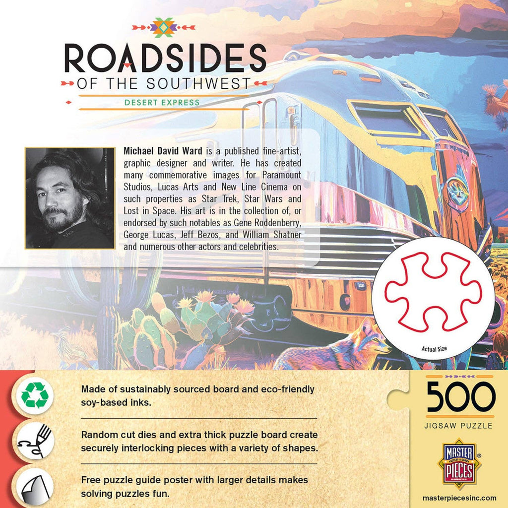 Roadsides of the Southwest - Desert Express 500 Piece Puzzle by Masterpieces Puzzles