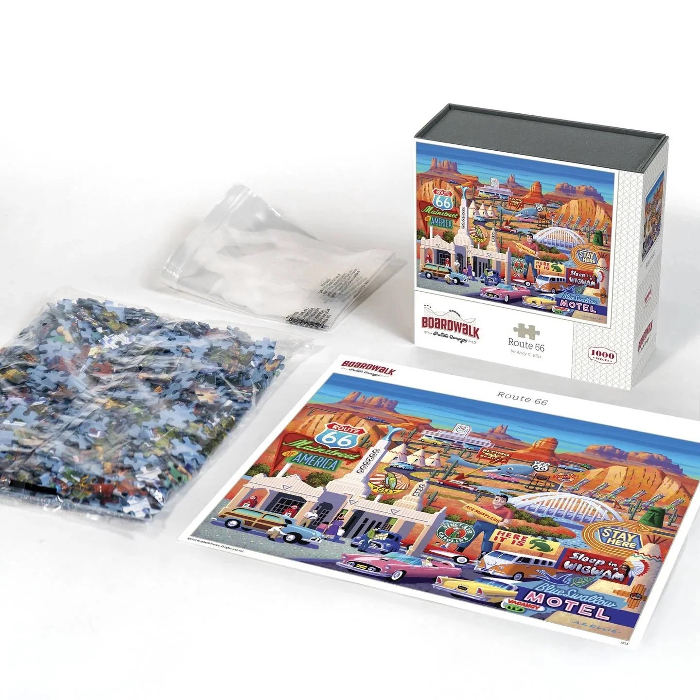 Route 66 1000 Piece Jigsaw Puzzle by Boardwalk Puzzle Company
