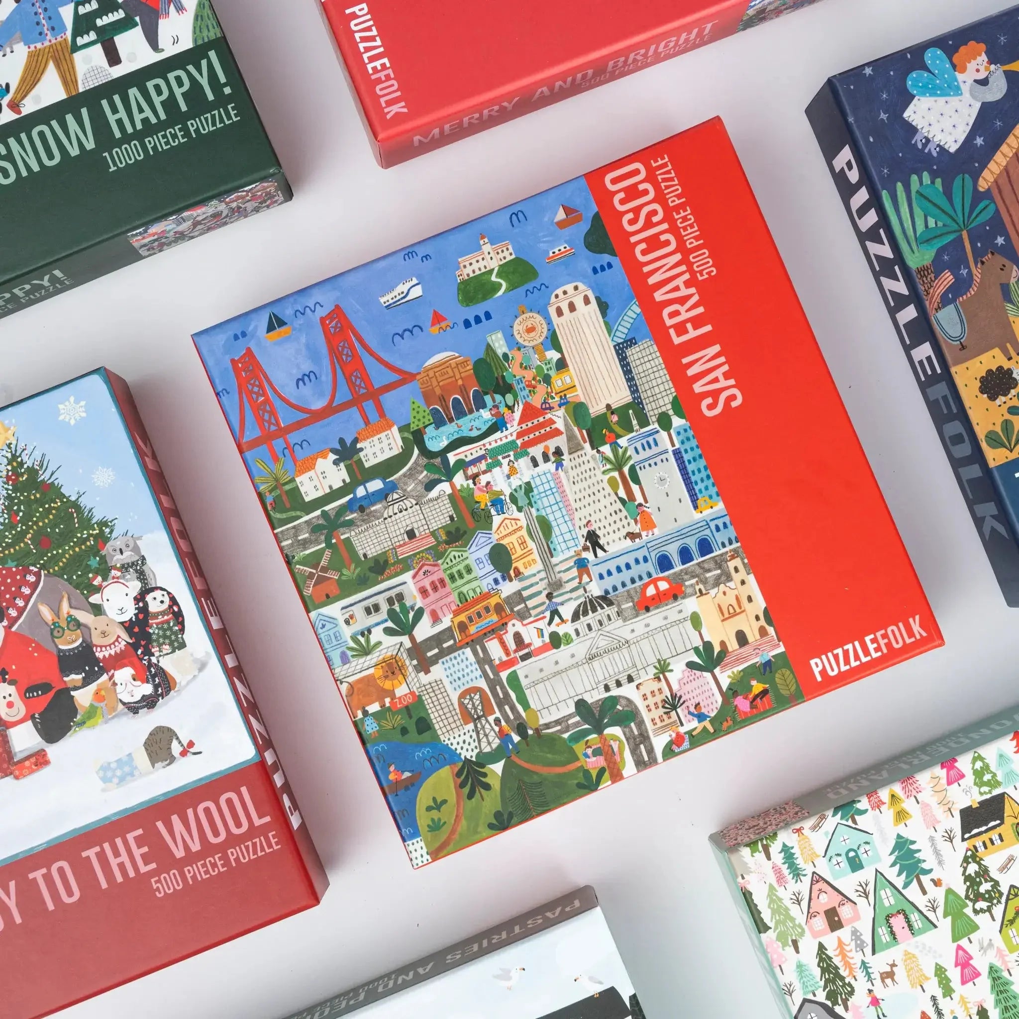 San Francisco 500 Piece Landmarks Puzzle by Puzzlefolk