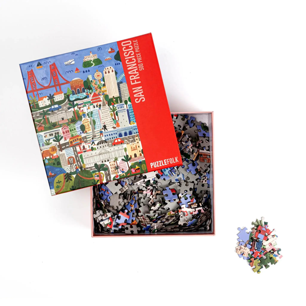San Francisco 500 Piece Landmarks Puzzle by Puzzlefolk