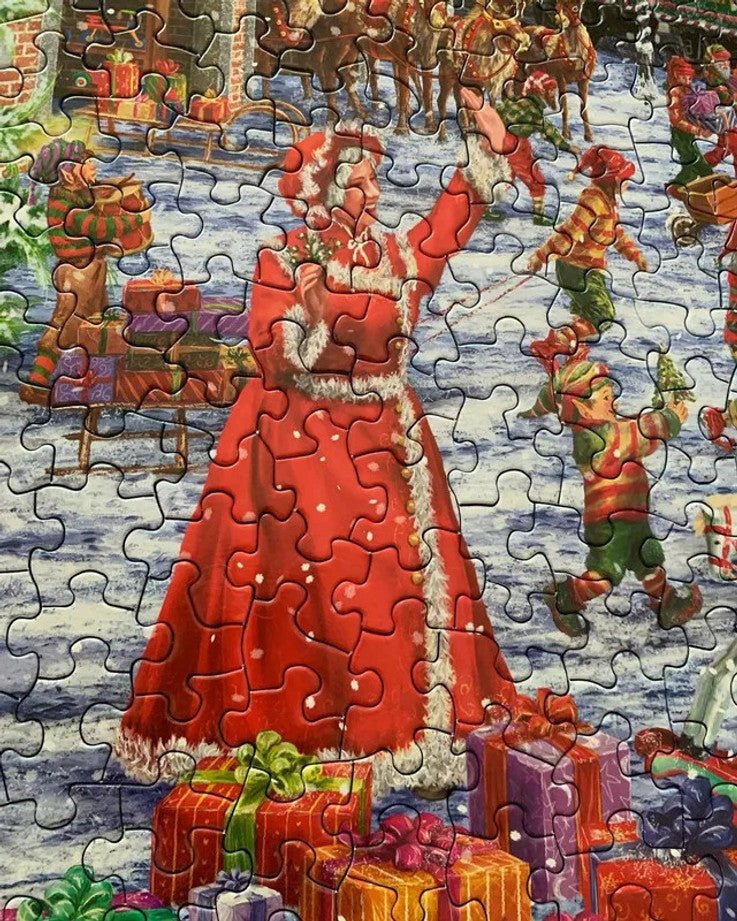 Santa Express 1000 Piece Jigsaw Puzzle by Springbok Puzzles - A Festive Holiday Puzzle