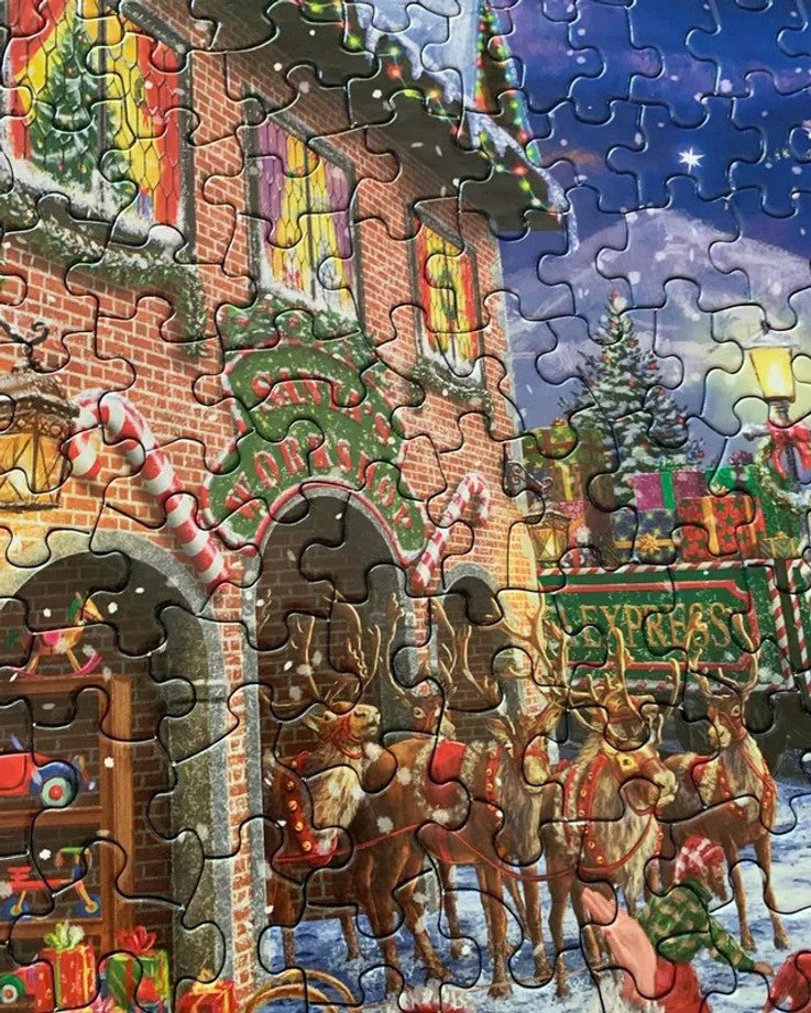 Santa Express 1000 Piece Jigsaw Puzzle by Springbok Puzzles - A Festive Holiday Puzzle