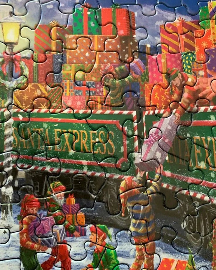 Santa Express 1000 Piece Jigsaw Puzzle by Springbok Puzzles - A Festive Holiday Puzzle