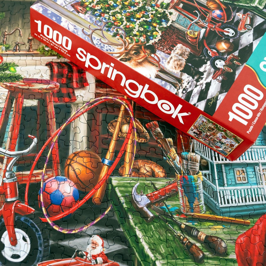 Santa's Workshop 1000 Piece Jigsaw Puzzle | Springbok Puzzles