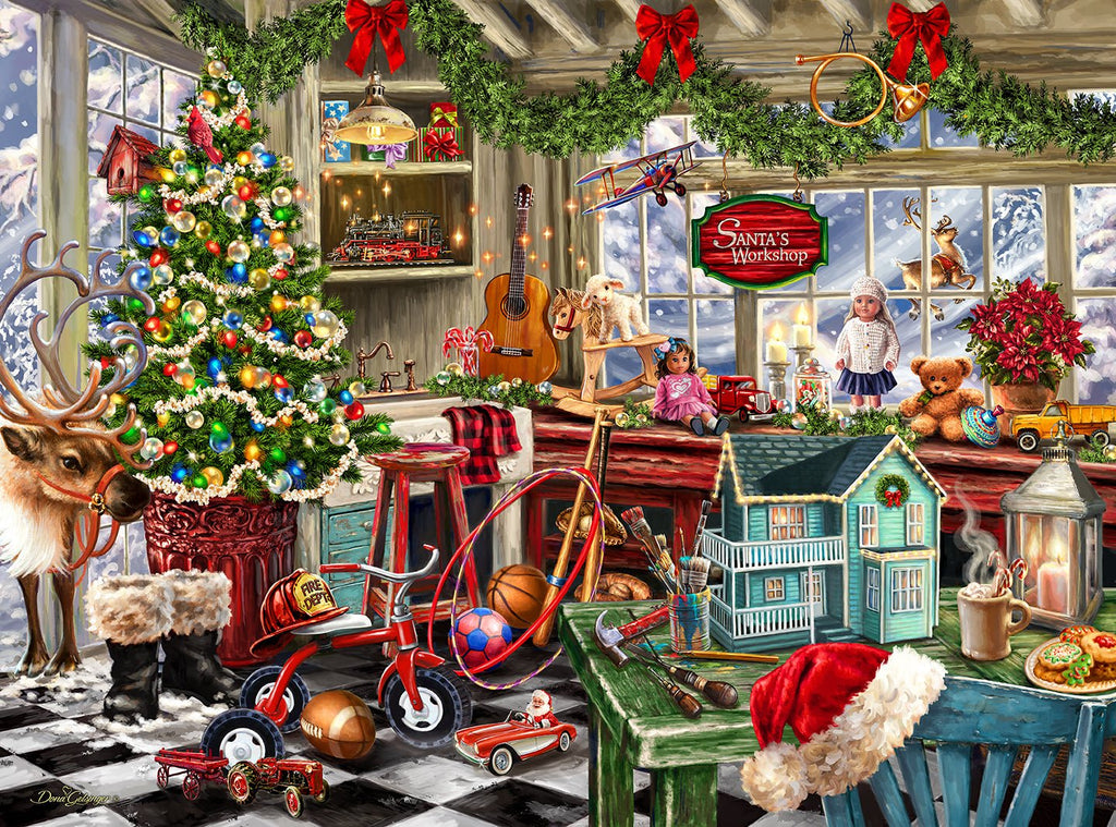 Santa's Workshop 1000 Piece Jigsaw Puzzle | Springbok Puzzles