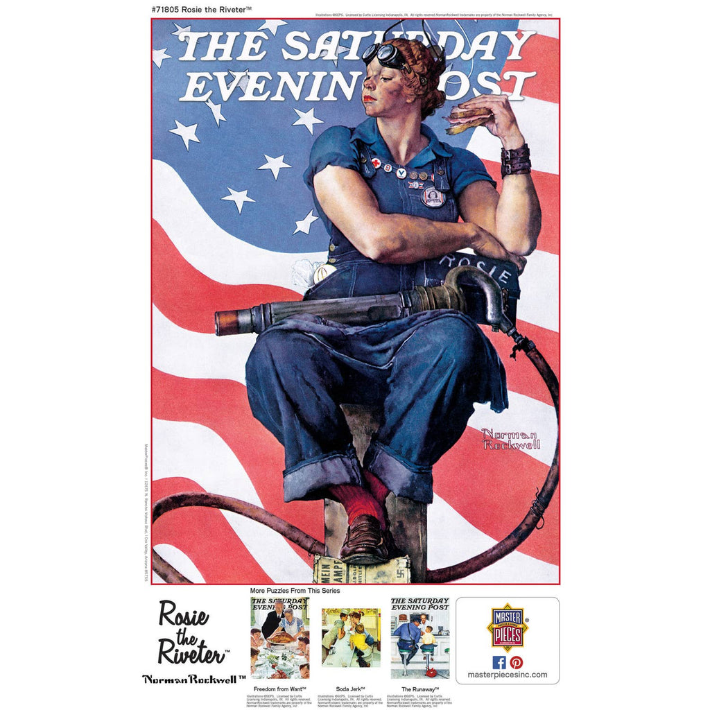 Saturday Evening Post - Rosie the Riveter 1000 Piece Puzzle by Masterpieces Puzzles