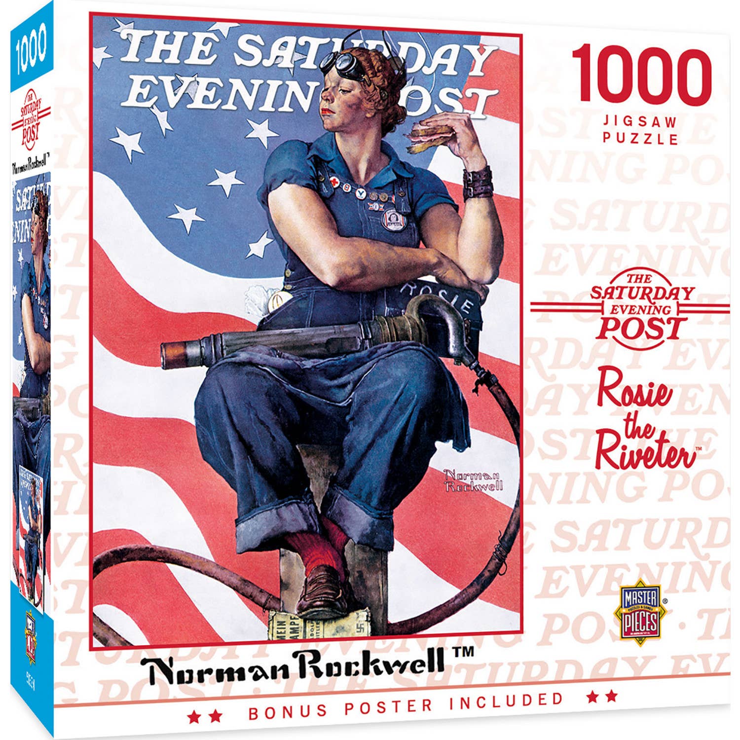 Saturday Evening Post - Rosie the Riveter 1000 Piece Puzzle by Masterpieces Puzzles