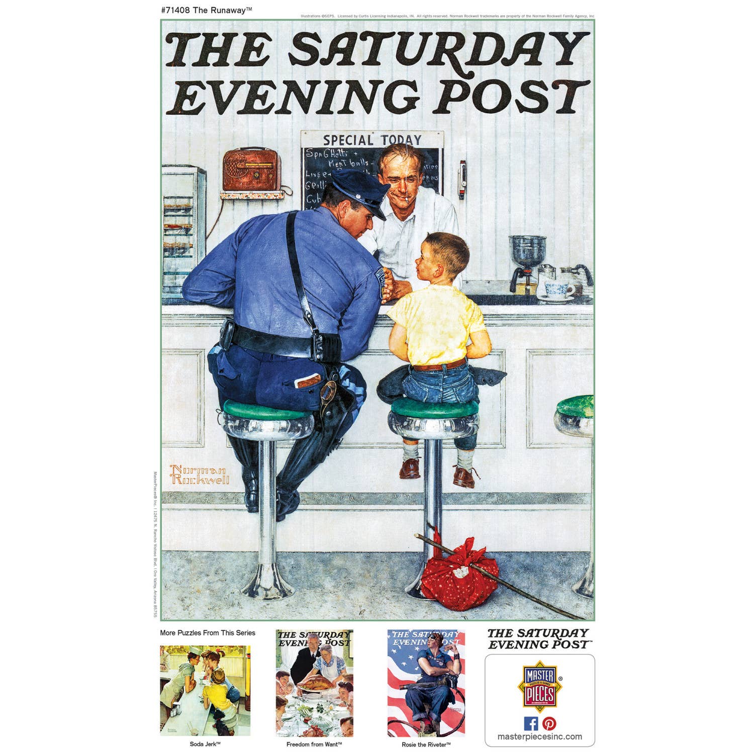 Saturday Evening Post - The Runaway 1000 Piece Puzzle by Masterpieces