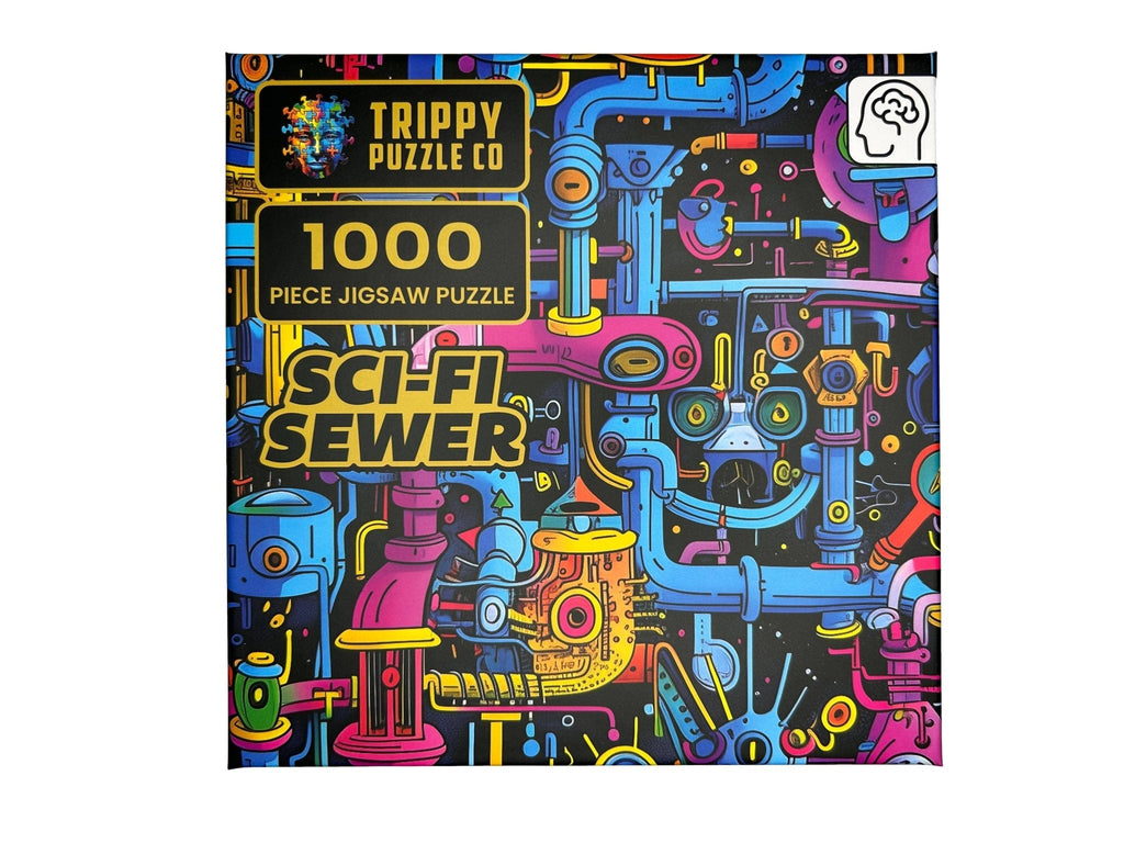 Sci-Fi Sewer 1000 Piece Jigsaw Puzzle | Trippy Puzzle Co