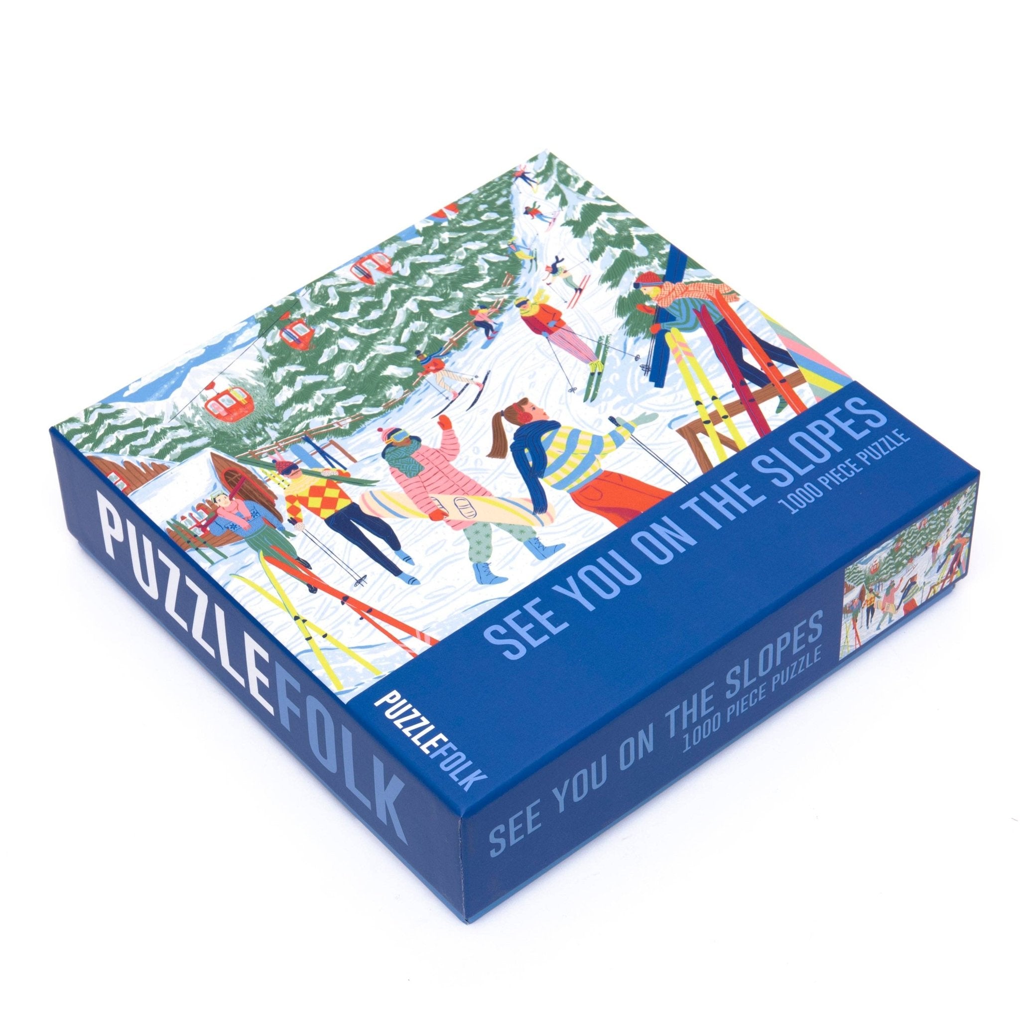 See You on the Slopes 1000 Piece Skiing Puzzle by Puzzlefolk