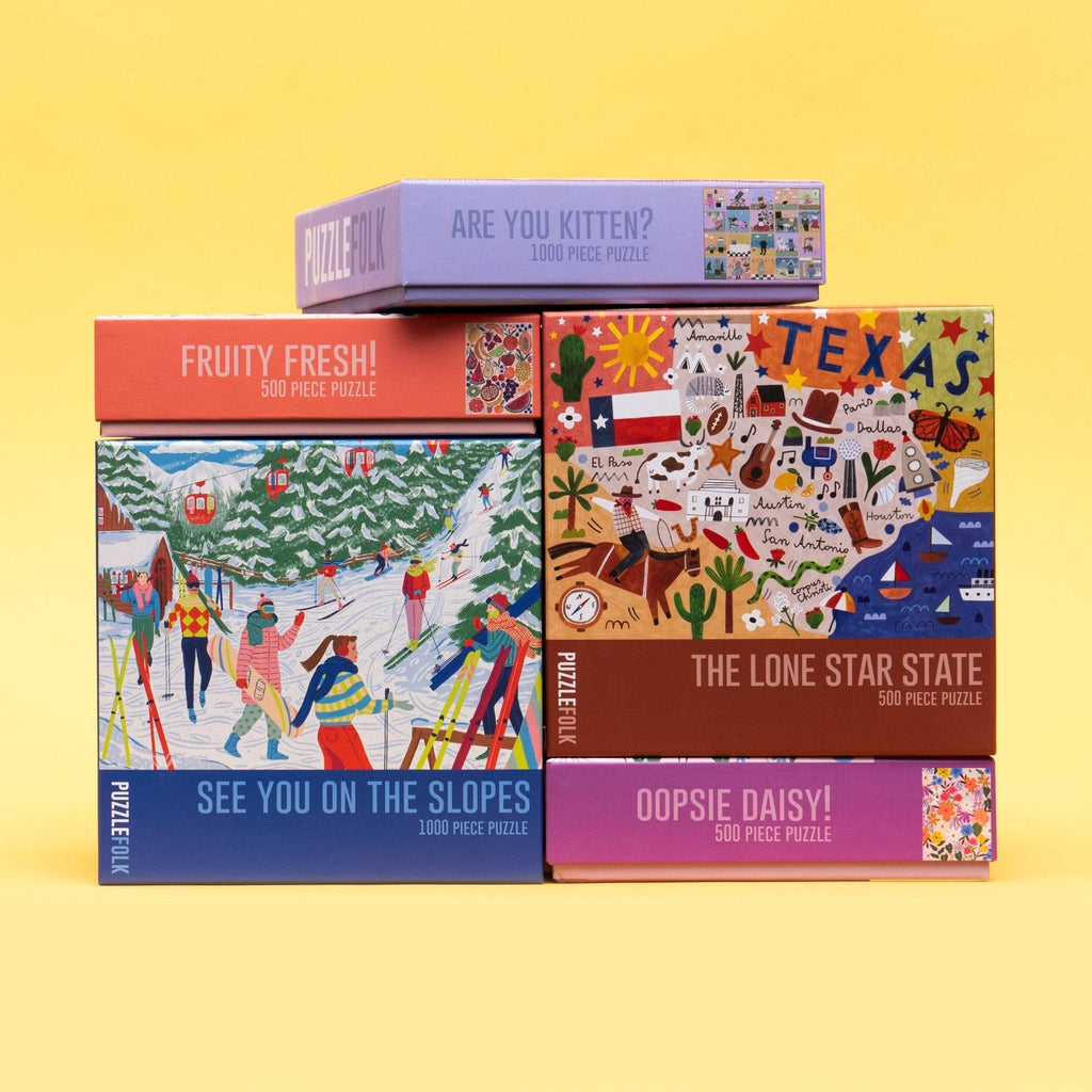 See You on the Slopes 1000 Piece Skiing Puzzle by Puzzlefolk