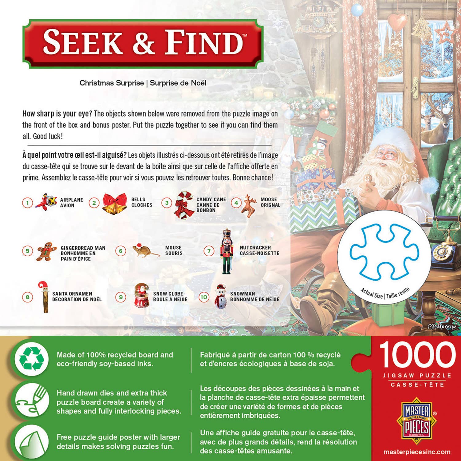 Seek & Find - Christmas Surprise 1000 Piece Puzzle by Masterpieces