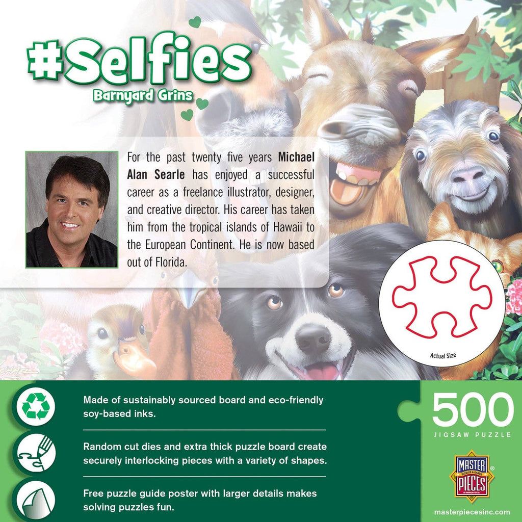 Selfies – Barnyard Grins 500 Piece Puzzle by Masterpieces Puzzles