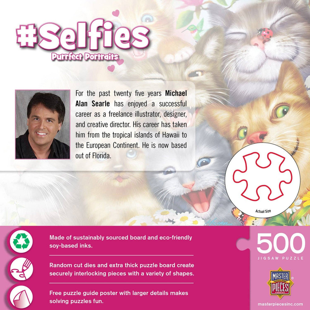 Selfies – Purrfect Portraits 500 Piece Puzzle by Masterpieces