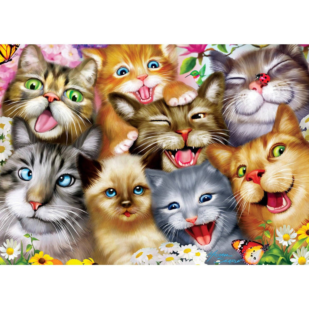 Selfies – Purrfect Portraits 500 Piece Puzzle by Masterpieces