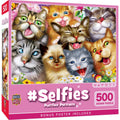 Selfies – Purrfect Portraits 500 Piece Puzzle by Masterpieces