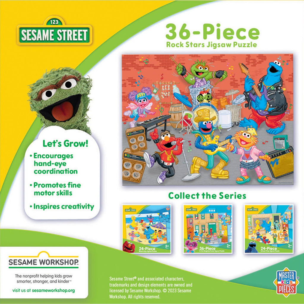 Sesame Street - Rock Stars 36 Piece Puzzle by MasterPieces | Fun Kids Jigsaw Puzzle