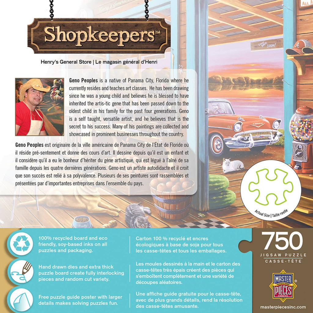 Shopkeepers - Henry's General Store 750 Piece Puzzle by Masterpieces Puzzles