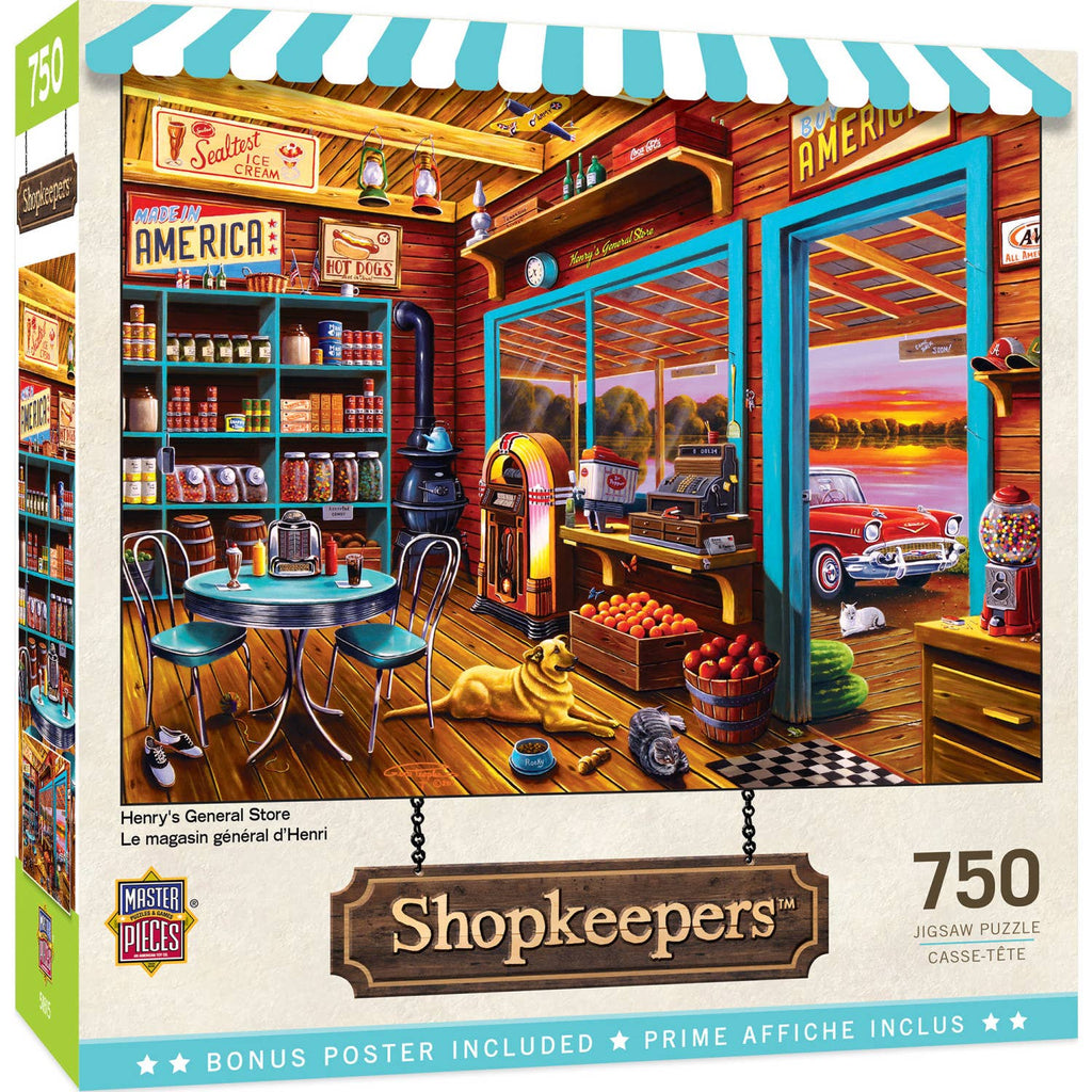 Shopkeepers - Henry's General Store 750 Piece Puzzle by Masterpieces Puzzles