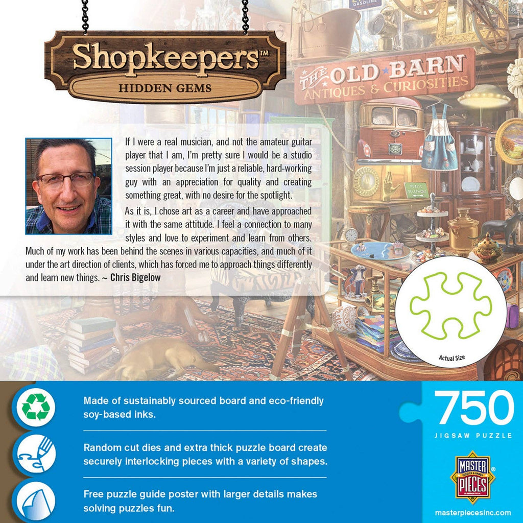 Shopkeepers - Hidden Gems 750 Piece Puzzle by Masterpieces