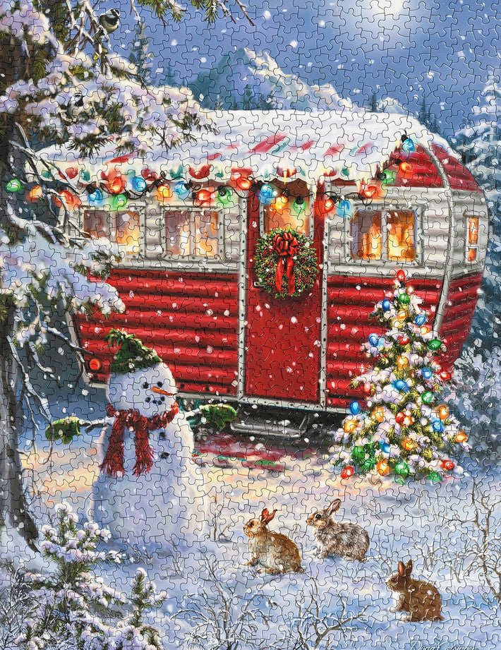 Snowy Retreat 1000 Piece Jigsaw Puzzle by Springbok Puzzles