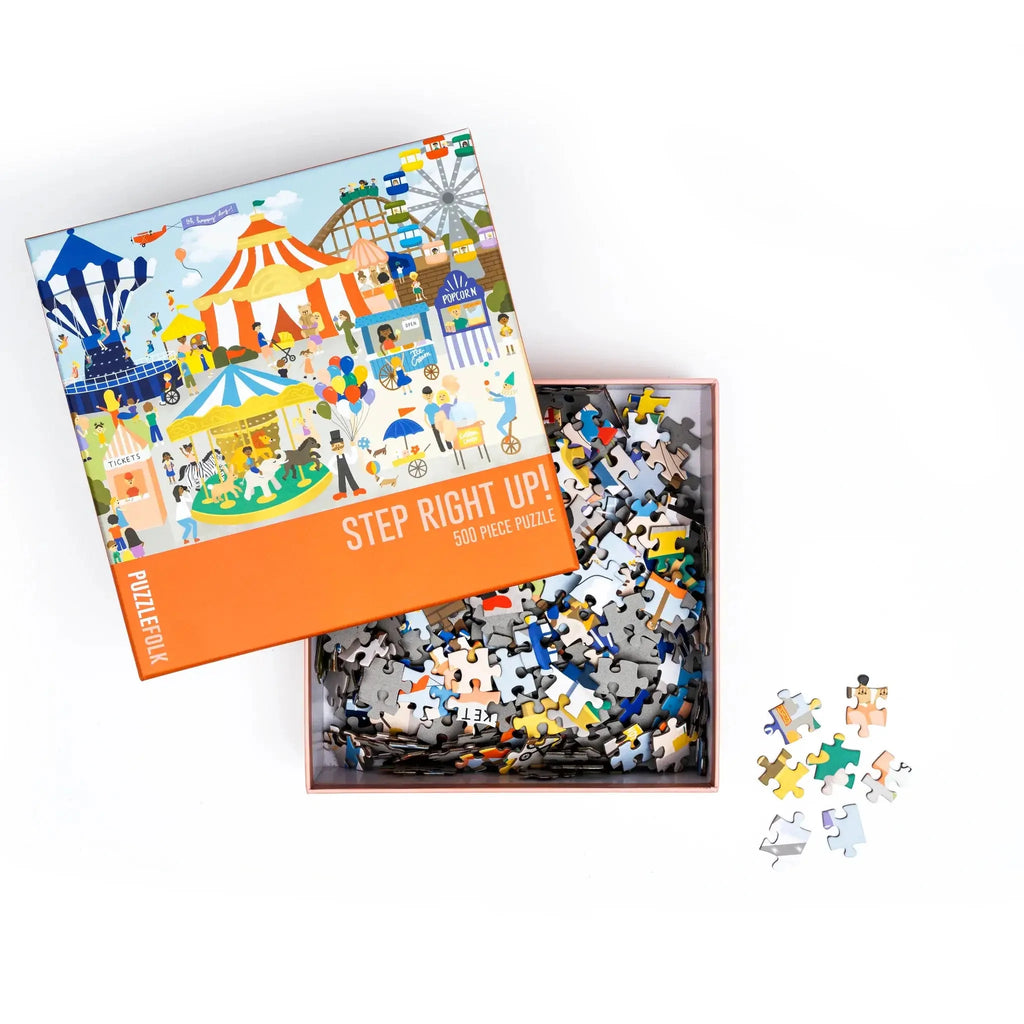 Step Right Up! 500 Piece Circus Puzzle by Puzzlefolk