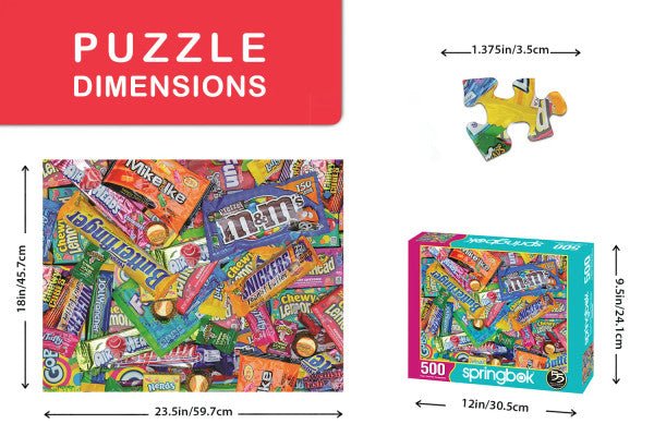 Sweet Tooth 500 Piece Jigsaw Puzzle by Springbok Puzzles - A Candy Lover's Delight
