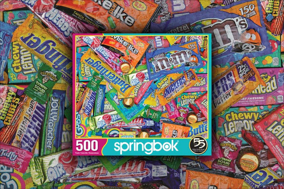 Sweet Tooth 500 Piece Jigsaw Puzzle by Springbok Puzzles - A Candy Lover's Delight