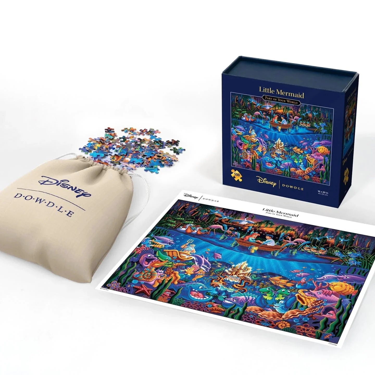 The Little Mermaid - Part of your world 500 Piece Jigsaw Puzzle | Dowdle Puzzles