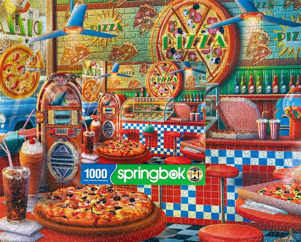 The Pizza Shop 1000 Piece Jigsaw Puzzle by Springbok Puzzles