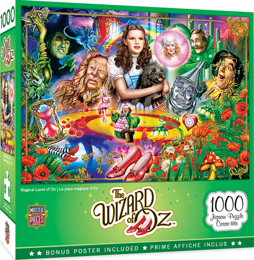 The Wizard of Oz – Magical Land of Oz 1000 Piece Puzzle by Masterpieces