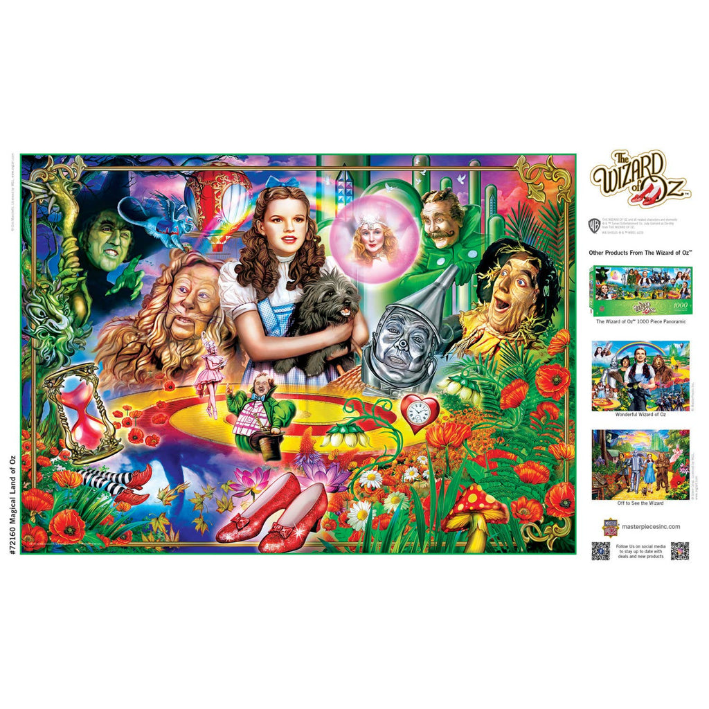 The Wizard of Oz – Magical Land of Oz 1000 Piece Puzzle by Masterpieces