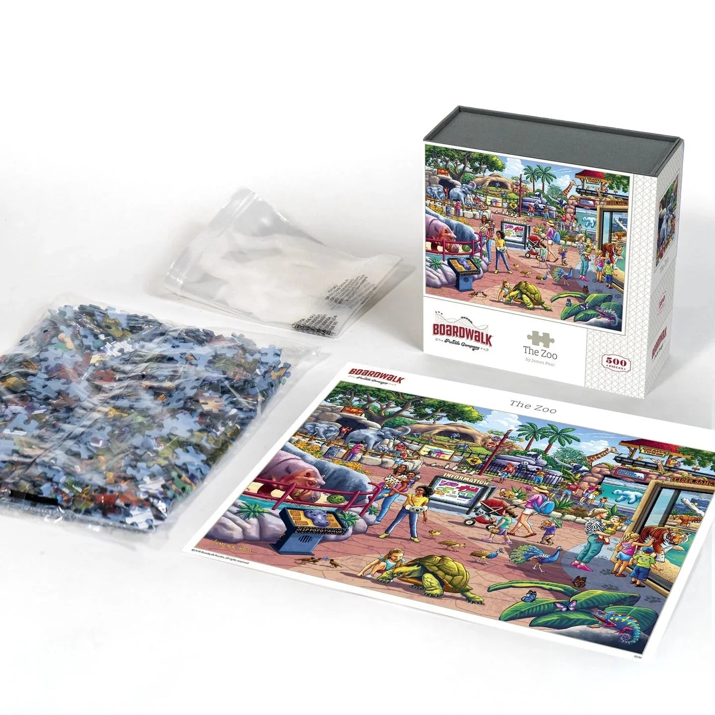 The Zoo 500 Piece Jigsaw Puzzle by Boardwalk Puzzle Company