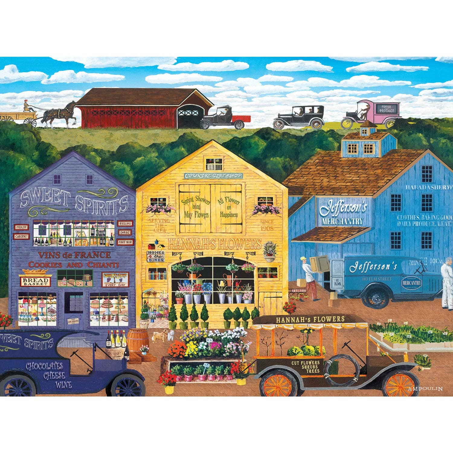 Town & Country - My Town 300 Piece EZ Grip Jigsaw Puzzle by Masterpieces Puzzles