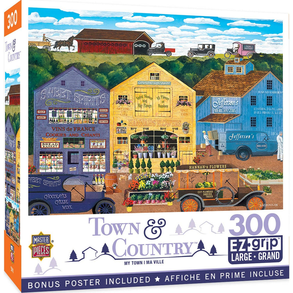Town & Country - My Town 300 Piece EZ Grip Jigsaw Puzzle by Masterpieces Puzzles