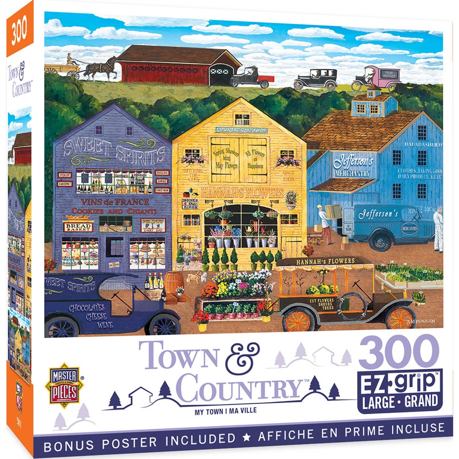 Town & Country - My Town 300 Piece EZ Grip Jigsaw Puzzle by Masterpieces Puzzles