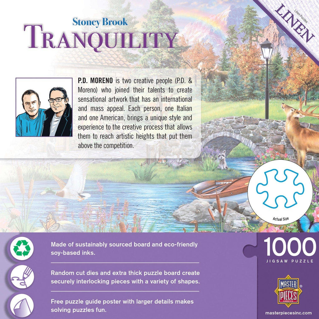 Tranquility - Stoney Brook Cottage 1000 Piece Jigsaw Puzzle by Masterpieces Puzzles
