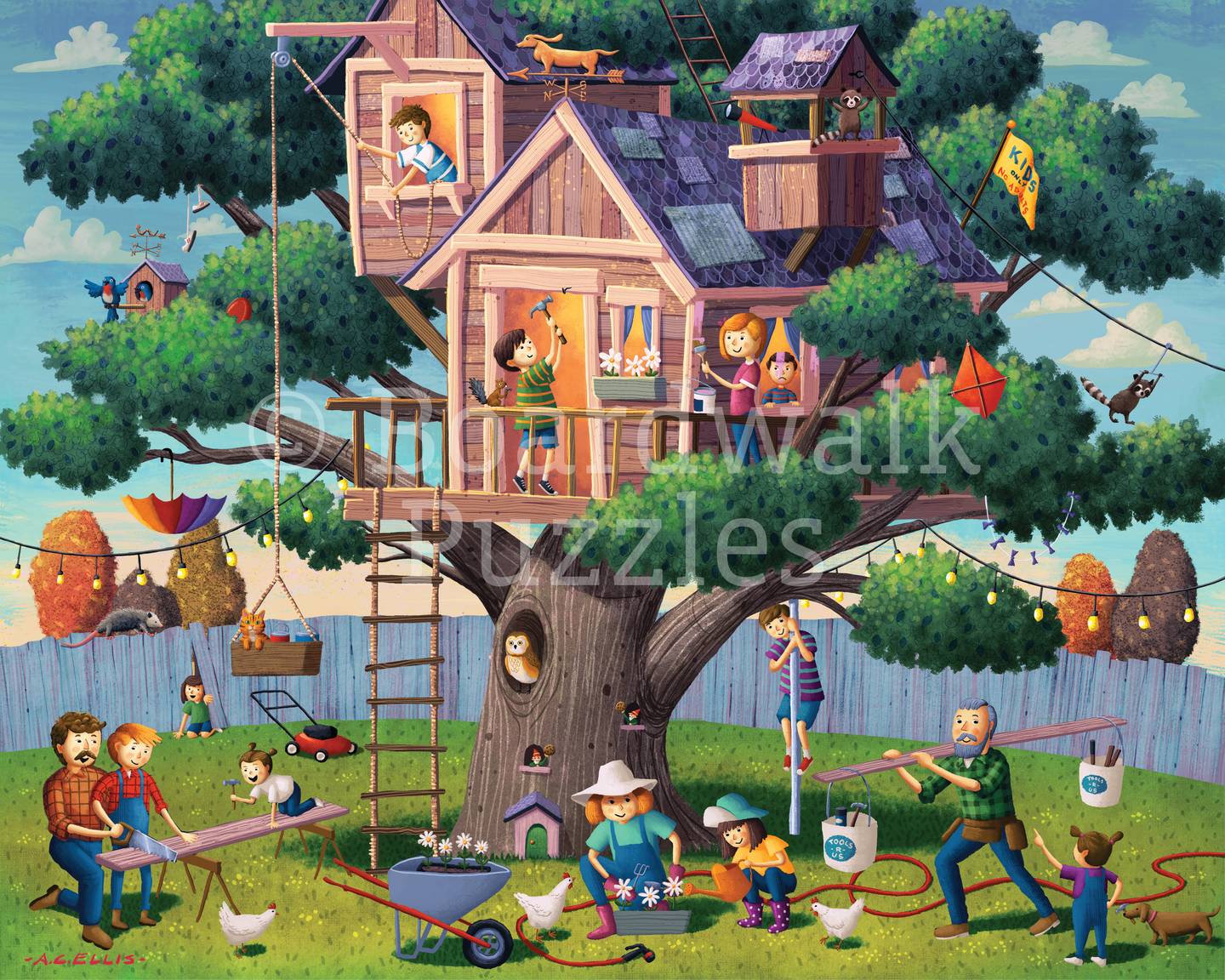 Tree House Adventure 500 Piece Jigsaw Puzzle by Boardwalk
