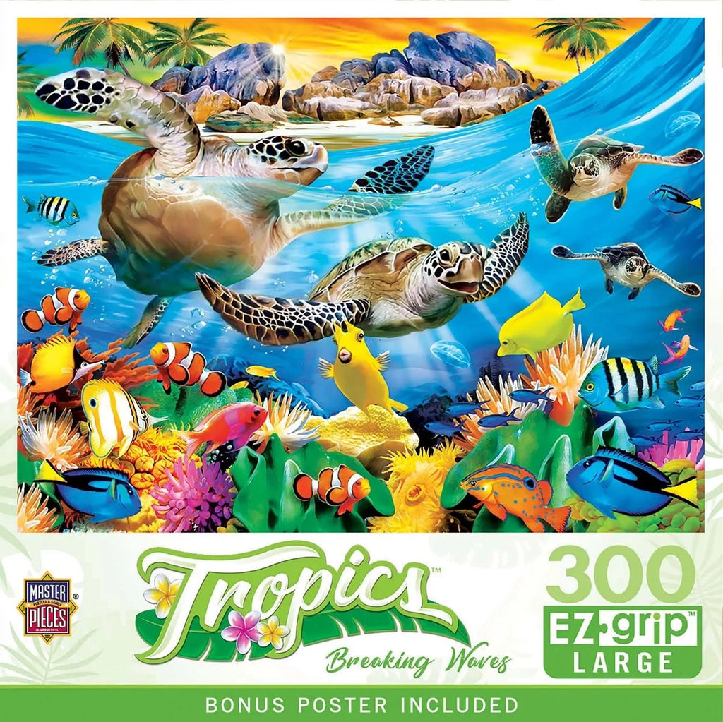 Tropics Breaking Waves 300 Piece EZ Grip Jigsaw Puzzle | Masterpieces