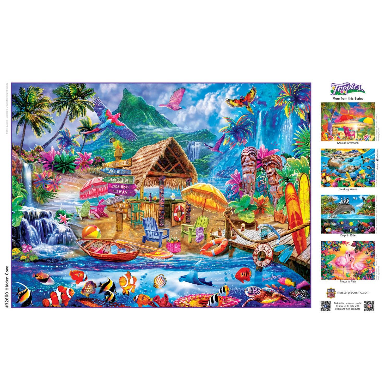 Tropics - Hidden Cove 300 Piece Jigsaw Puzzle by Masterpieces Puzzles