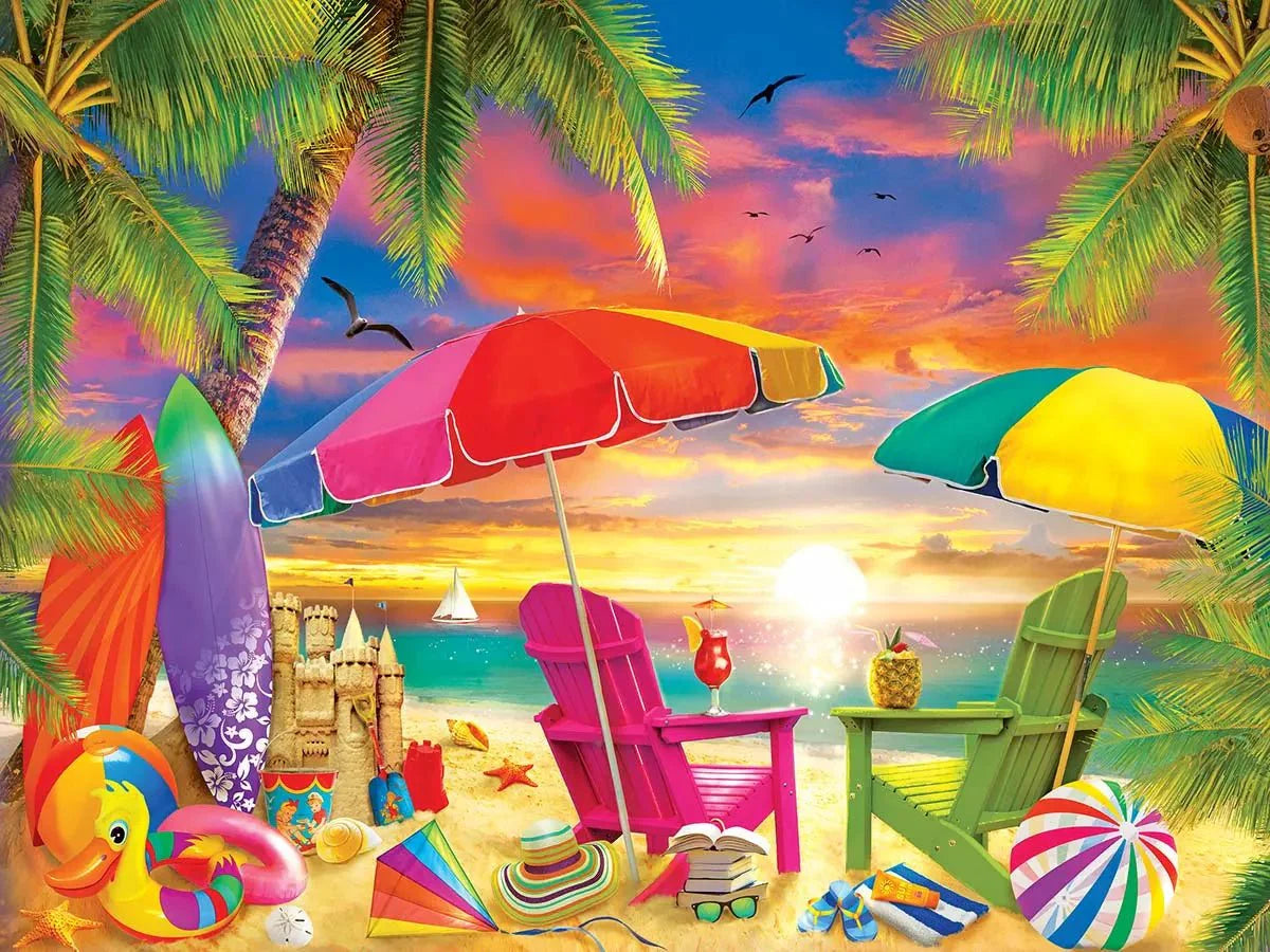 Tropics Seaside Afternoon 300 Piece EZ Grip Jigsaw Puzzle | Masterpieces