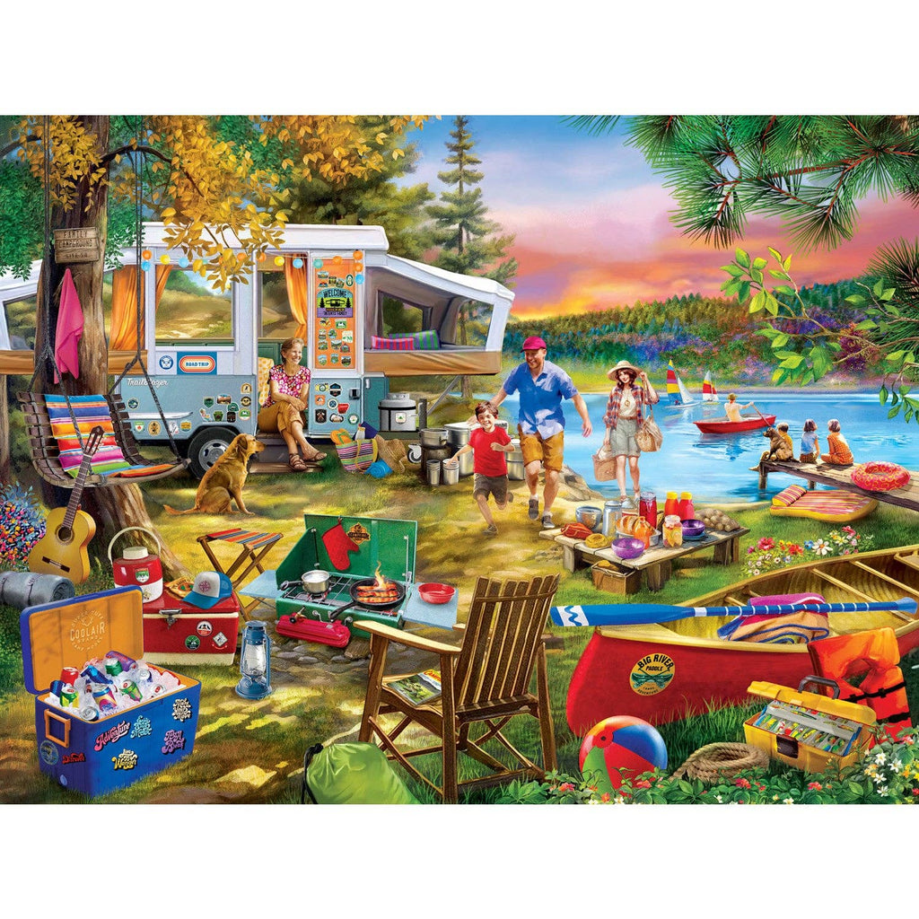 Waterslide Wanderlust Campside 300 Piece EZ Grip Puzzle by Masterpieces