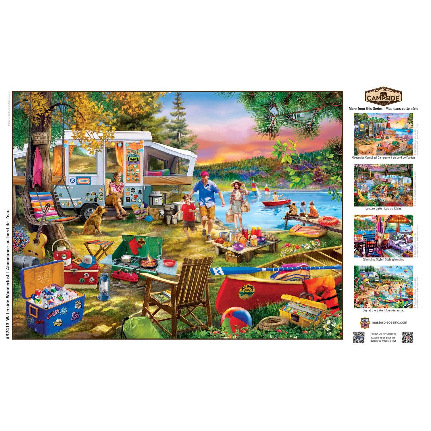 Waterslide Wanderlust Campside 300 Piece EZ Grip Puzzle by Masterpieces