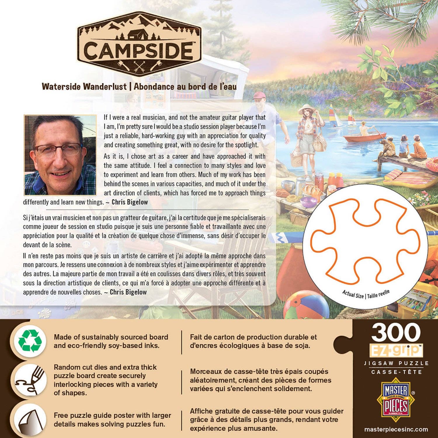 Waterslide Wanderlust Campside 300 Piece EZ Grip Puzzle by Masterpieces